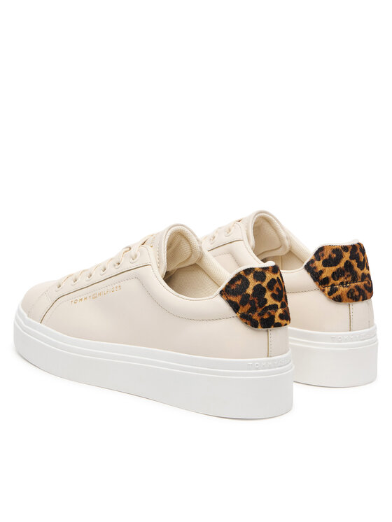 Tommy Hilfiger Tommy Hilfiger Tenisice Th Feminine Platform Cheetah FW0FW09693 Svijetlo bež