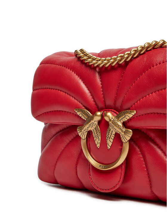 PINKO PINKO Дамска чанта Love Puff Mini Cl AI 24-25 PLTT 100039 A1EX Червен
