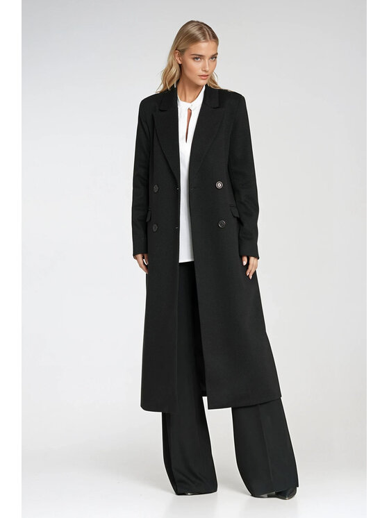 NIFE NIFE Kabát PL25 Černá Regular Fit