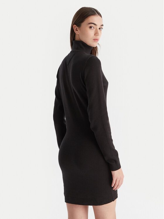 Tommy Jeans Tommy Jeans Трикотажна сукня Ess DW0DW21958 Чорний Slim Fit