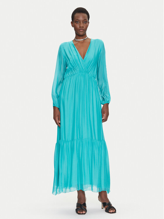 Dixie Dixie Rochie de vară A207W050 Turcoaz Regular Fit