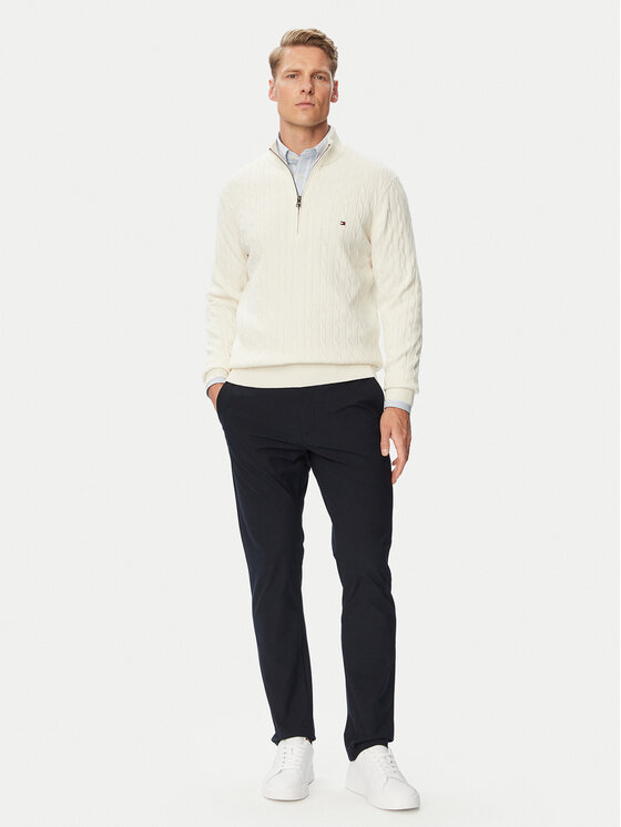Tommy Hilfiger Tommy Hilfiger Πουλόβερ Classic MW0MW36532 Κρεμ Regular Fit