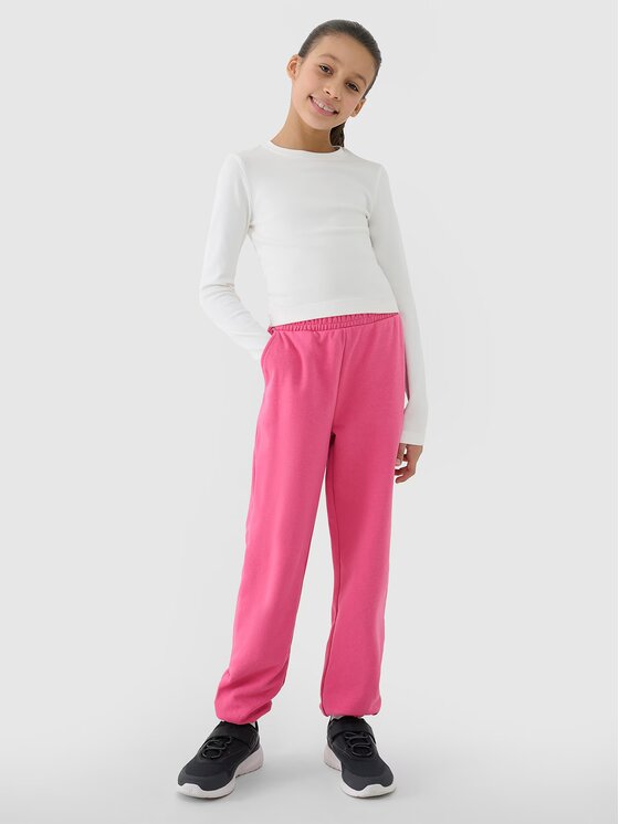 4F 4F Longsleeve 4FJWSS25TLONF430-11S Biały Slim Fit