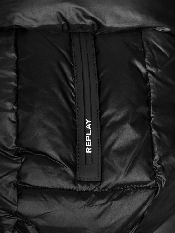 REPLAY REPLAY Kurtka zimowa W7800.000.84198 Czarny Oversize