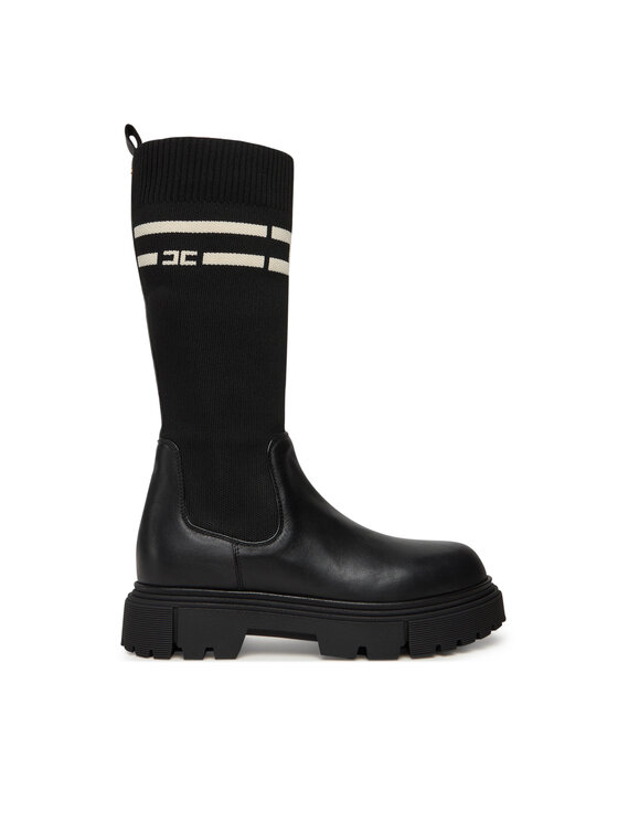 Elisabetta Franchi Kozaki Boot F4A6-E0427-1316 Czarny