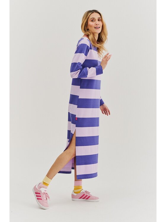 NAOKO NAOKO Úpletové šaty First Light Fialová Regular Fit