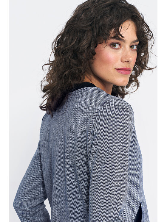 NIFE NIFE Bluza BL09 Granatowy Loose Fit