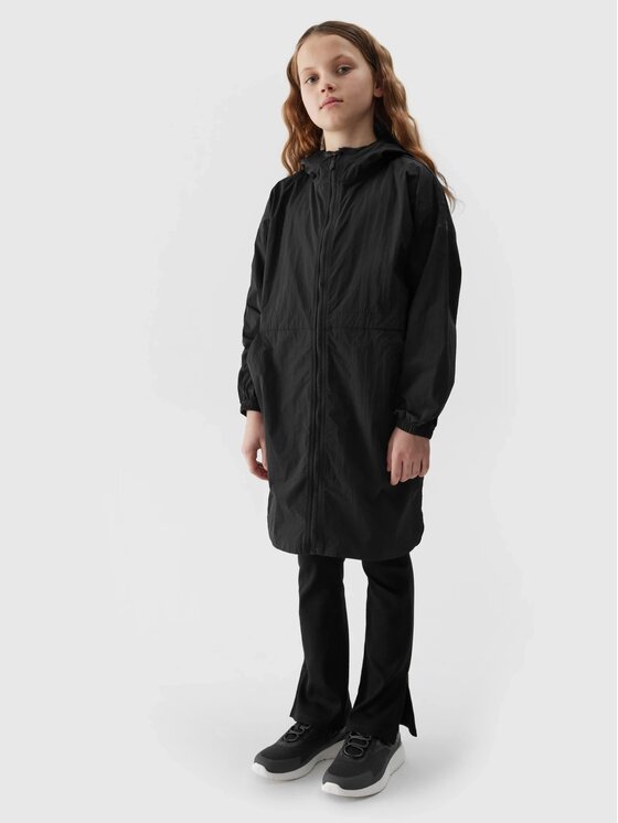 4F 4F Bunda pro přechodné období 4FJWSS24TJACF129-21S Černá Oversize