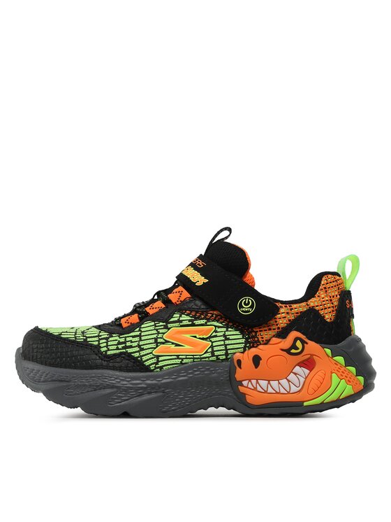 Skechers Skechers Tenisice Dino Lights 400615L/BKOR Crna