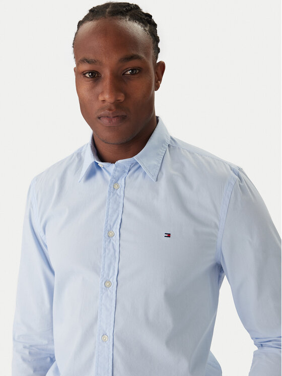Tommy Hilfiger Tommy Hilfiger Cămașă MW0MW40460 Albastru celest Slim Fit