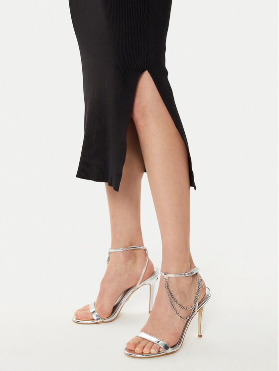 Morgan Morgan Trikotažinė suknelė 242-RMLIDO Juoda Slim Fit