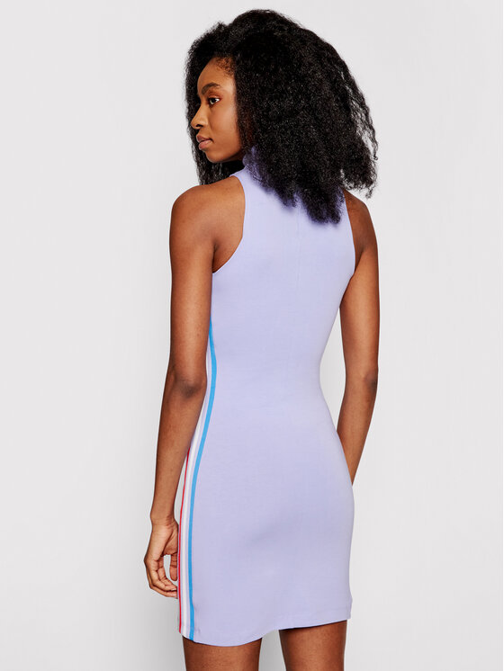 adidas adidas Ikdienas kleita adicolor Tricolor Tank GN2854 Violets Slim Fit