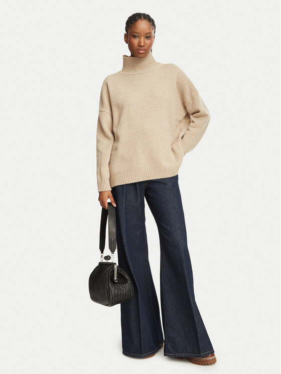 Weekend Max Mara Weekend Max Mara Krekls ar augstu apkakli Borgia 2625366142 Bēšs Relaxed Fit