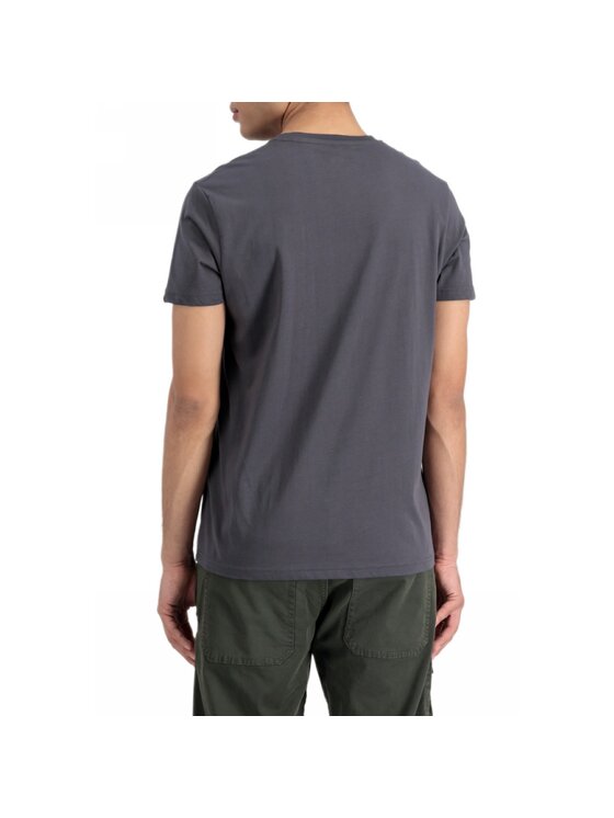 Alpha Industries Alpha Industries Tričko AI.118533-684-XL Sivá Basic Fit