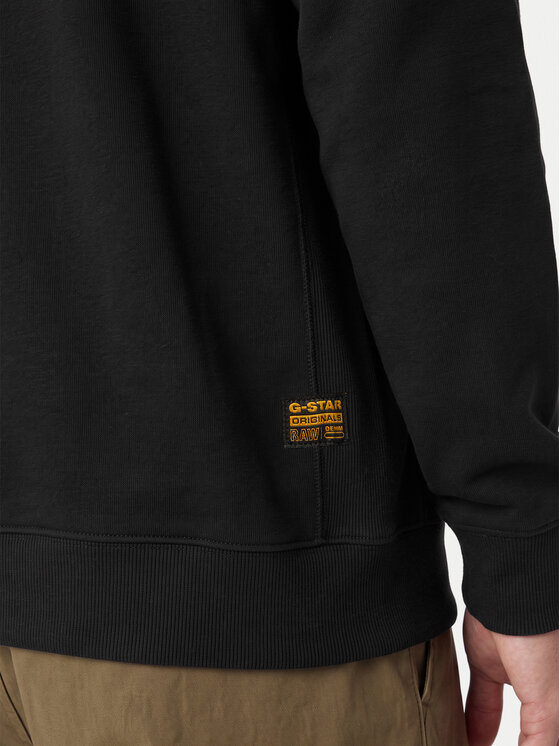 G-Star G-Star Raw Pulóver Premium D26459 C235 Fekete Regular Fit