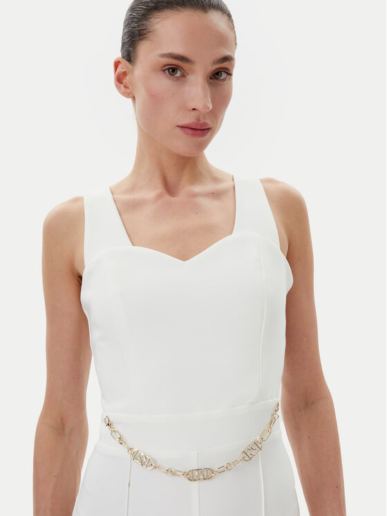 Rinascimento Rinascimento Salopetă CFC0019844002 Alb Regular Fit