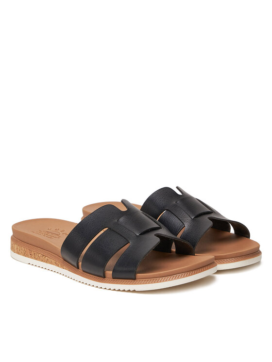 Skechers Skechers Pantoletten BOBS Desert Kiss Low-Peak Look 114707/BLK Schwarz
