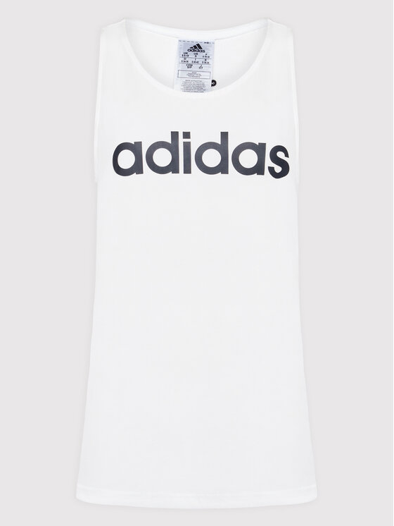 adidas adidas Top Essentials Loose Logo GL0567 Bianco Regular Fit