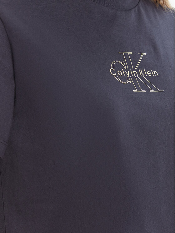 Calvin Klein Jeans Calvin Klein Jeans T-shirt Classic Monologo LV047D873G Tamnoplava Regular Fit