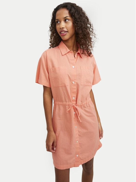 JJXX JJXX Сукня-сорочка Sana 12249747 Оранжевий Relaxed Fit