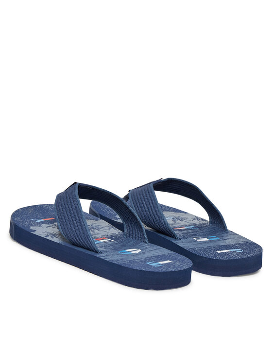 Tommy Jeans Tommy Jeans Japonki Tjm Elevated Beach Sandal EM0EM01561 Niebieski