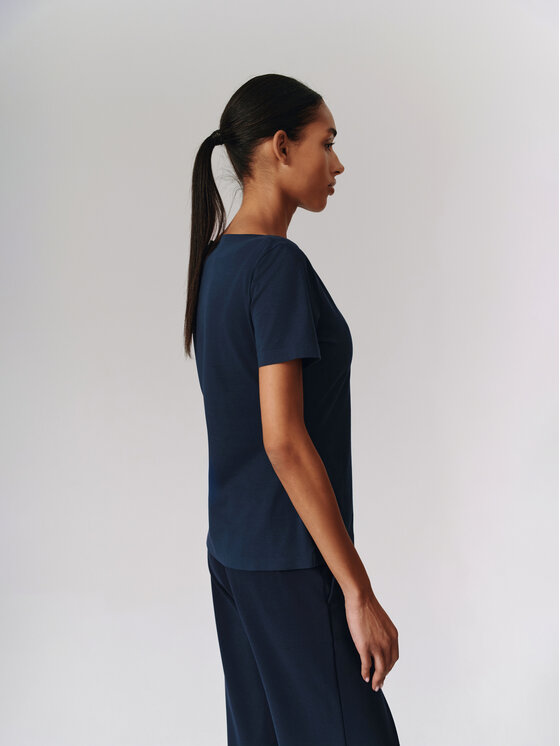 TATUUM TATUUM Bluzka MIKAJA Granatowy Classic Fit