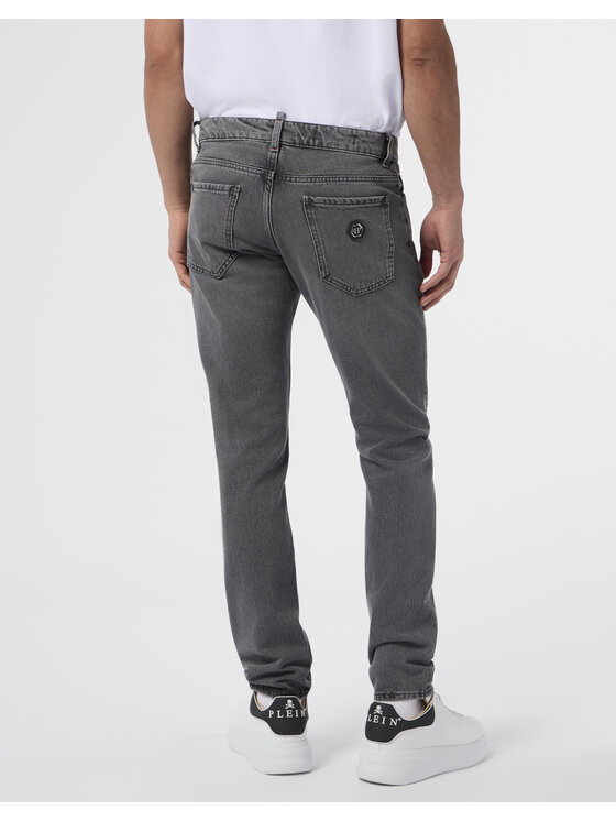 PHILIPP PLEIN PHILIPP PLEIN Jeansy 30026 Szary Straight Fit