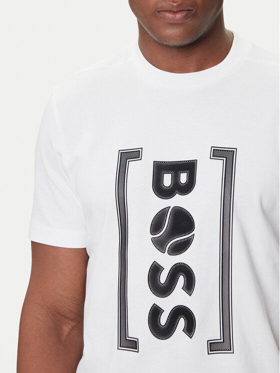 BOSS BOSS Tričko Iconic TL 50543905 Biela Relaxed Fit