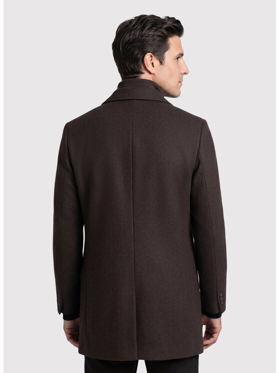 Pako Lorente Pako Lorente Płaszcz zimowy P26WF-7X-017 Brązowy Straight Fit