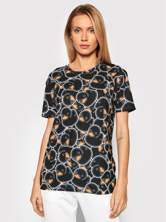 T-shirt Unisex Black Rubber Duck Nero Regular Fit
