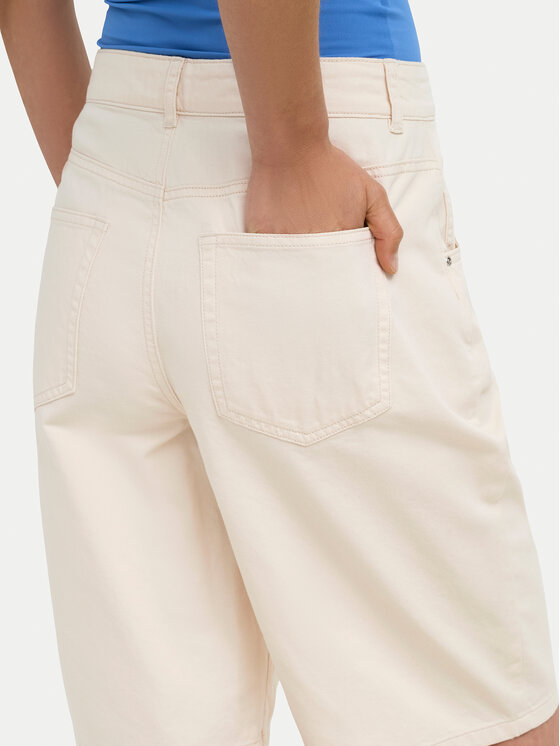 ONLY ONLY Bermudy Mate 15374734 Krémová Loose Fit