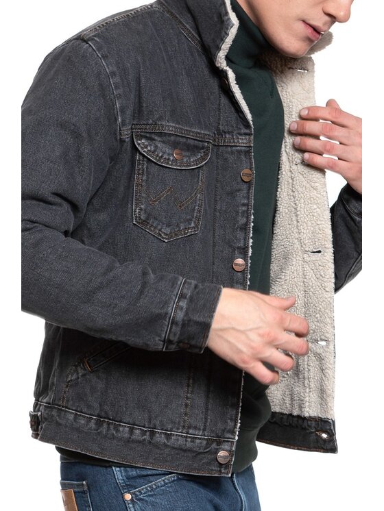 Wrangler Wrangler Giubbotto invernale 124MJ SHERPA Grigio Regular Fit