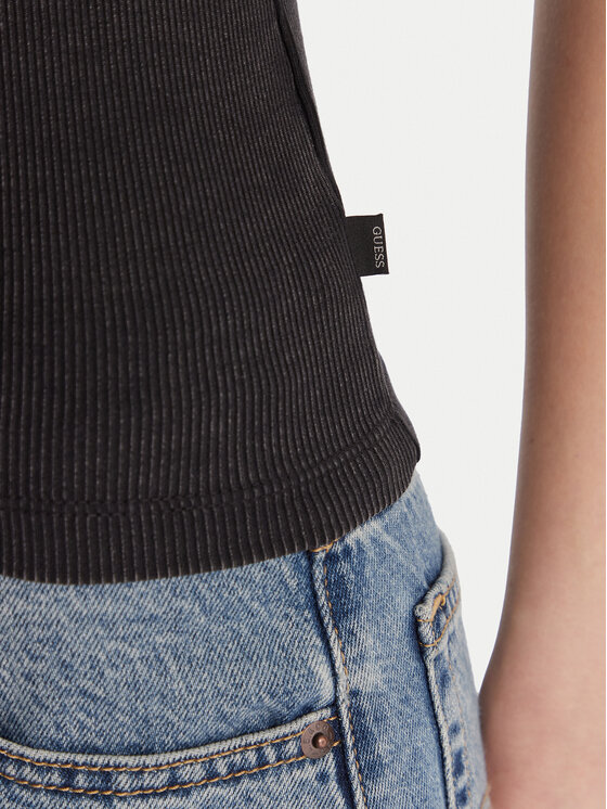 Guess Jeans Guess Jeans Top 180345 Crna Classic Fit