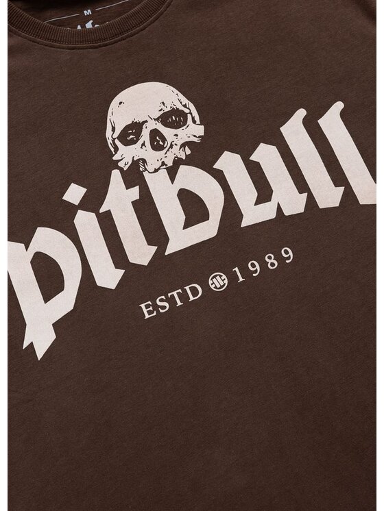 PITBULL PITBULL T-Shirt TRES PERROS VIEJOS Brązowy Regular Fit