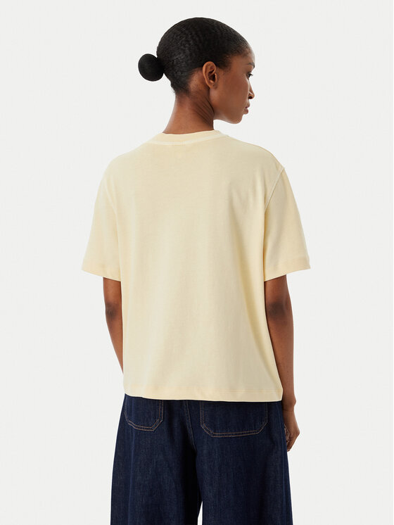 Tommy Hilfiger Tommy Hilfiger Marškinėliai Crest WW0WW48713 Kreminė Relaxed Fit