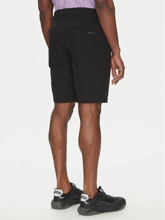 BOSS BOSS Auduma šorti S_Commuter_10.5 inch 50540337 Melns Slim Fit