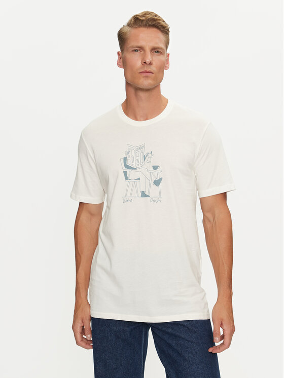Only & Sons T-shirt Augie 22030575 Blanc Regular Fit