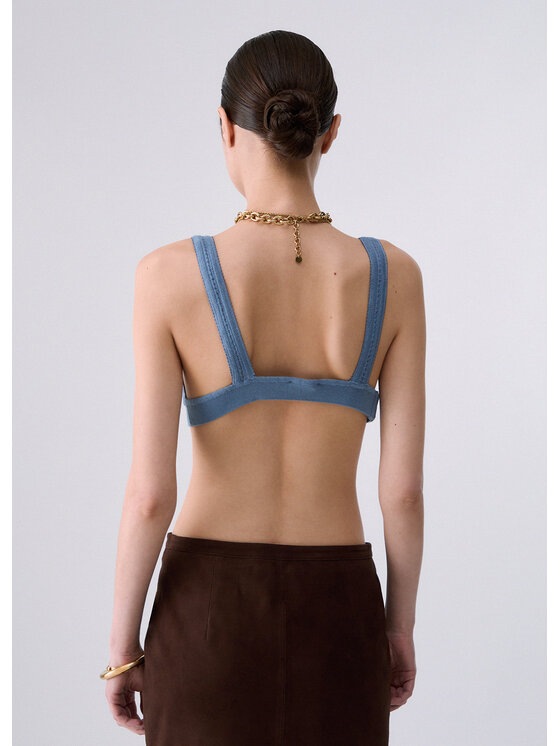 Liu Jo Liu Jo Top CF6260MA77QX0805 Azzurro chiaro Regular Fit