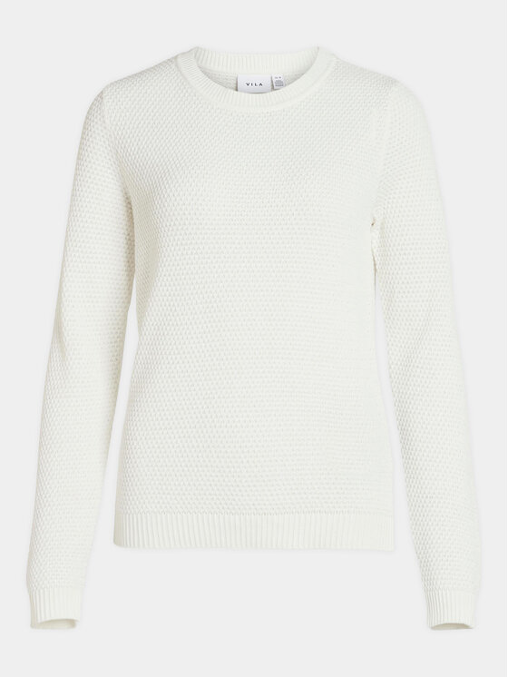 Vila Vila Maglione Dalo 14082767 Bianco Regular Fit