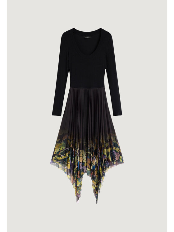 Desigual Desigual Sukienka codzienna VEST_ALBA_LACROIX Czarny Egg Fit