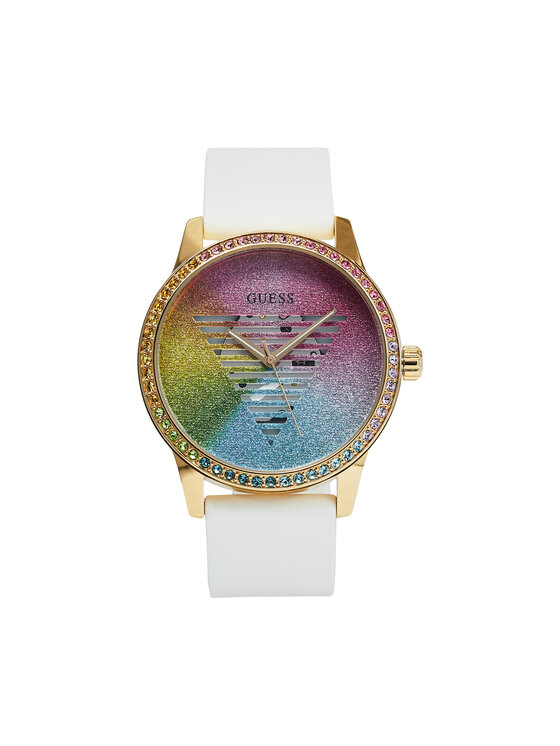 White and gold guess watch cheap