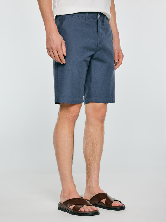 BIG STAR BIG STAR Szorty jeansowe ROSSINO Niebieski Chino Fit