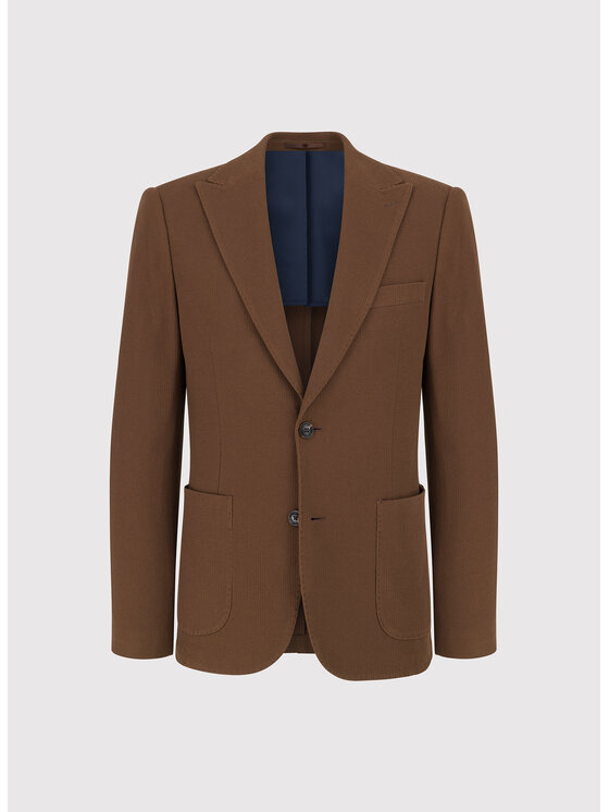 Pako Lorente Pako Lorente Marynarka P26WF-3X-009 Brązowy Slim Fit