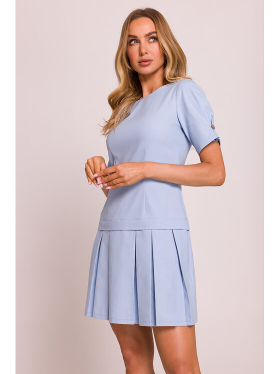Made of Emotion Made of Emotion Vestito da giorno M842 Celeste Premium Fit