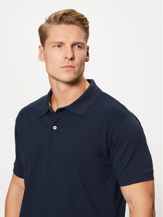 Guess Jeans Guess Jeans Polo marškinėliai M4BP29 KCJV1 Tamsiai mėlyna Regular Fit