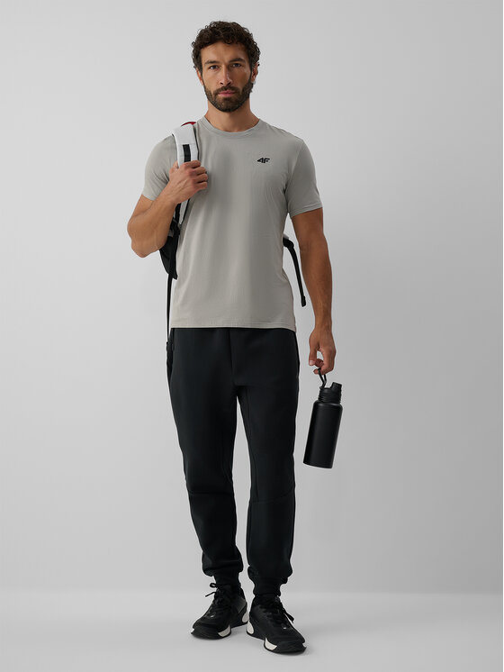 4F 4F Spodnie dresowe casual Szary ciemny Regular Fit