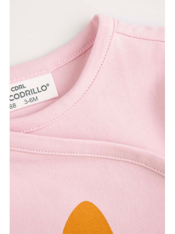 Coccodrillo Coccodrillo Body dziecięce ZC4112603PGN-007 Różowy Regular Fit