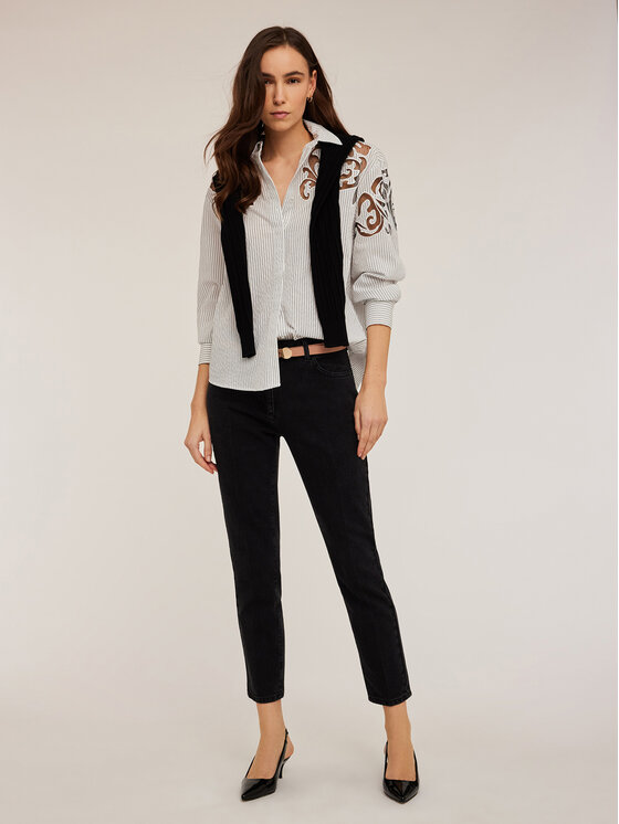 Motivi Motivi Koszula 5196Q000742N0S1 Biały Regular Fit