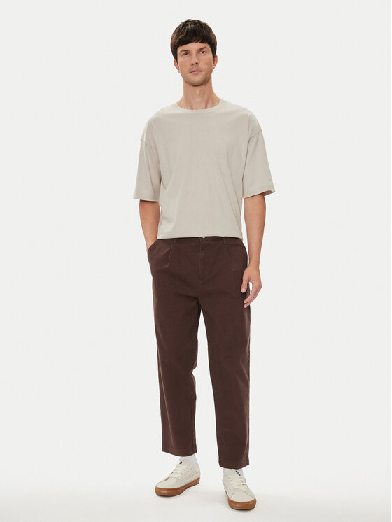Outhorn Outhorn Chinosy OTHSS23TTROM190 Brązowy Regular Fit