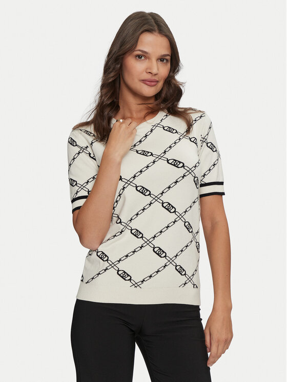 Rinascimento Rinascimento Džemper CFM0011632003 Écru Regular Fit